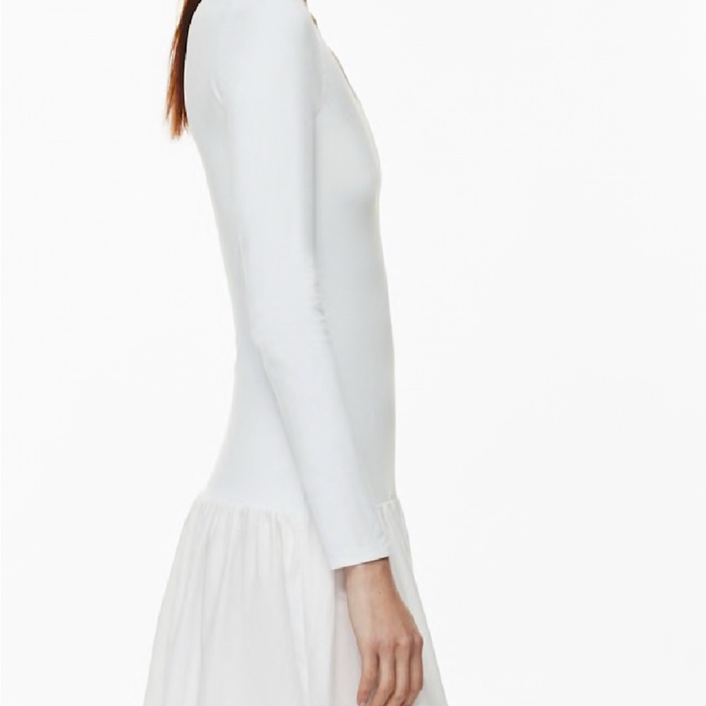 Babaton White Long-Sleeve Dress